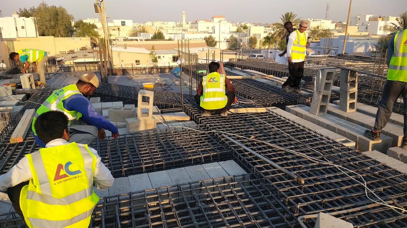 Al Zarf Contracting team on site